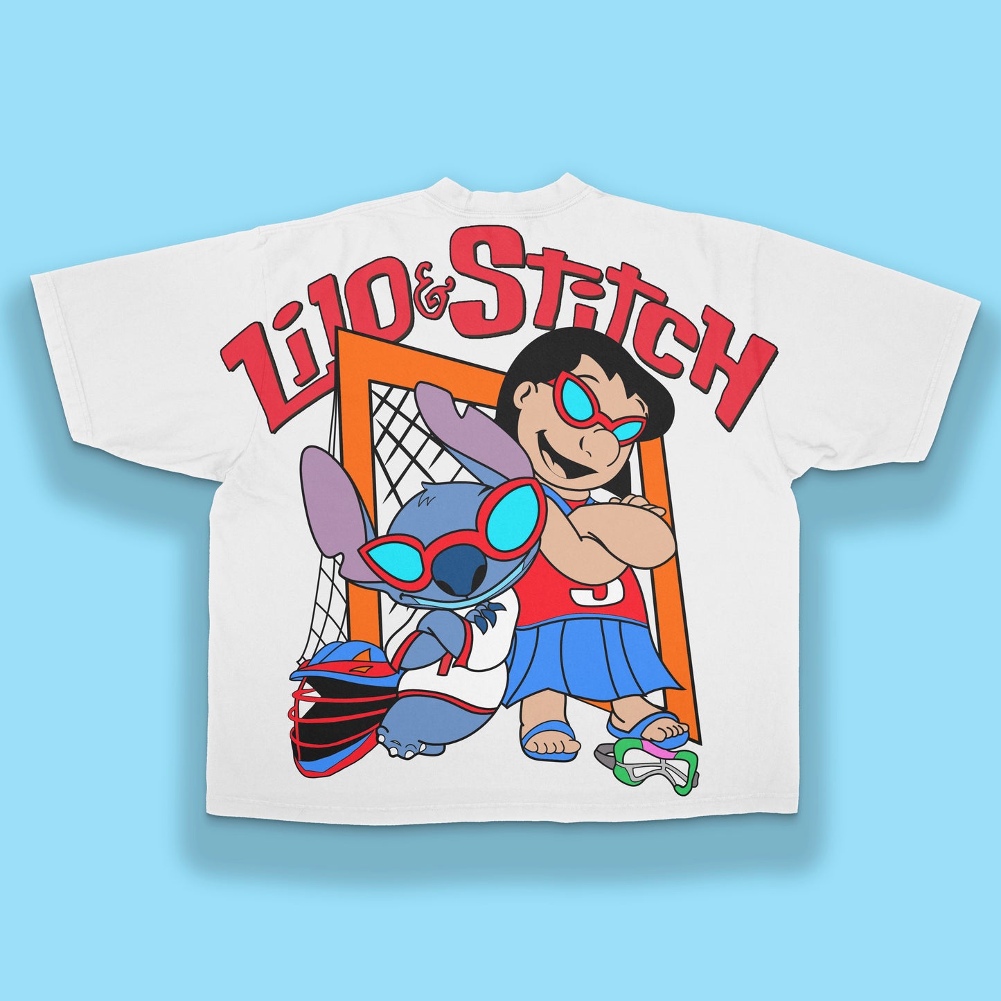 🥍 Kids Lacrosse x Lilo & Stitch – “Team Vibes” Tee