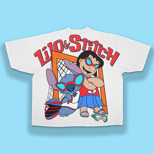 🥍 Kids Lacrosse x Lilo & Stitch – “Team Vibes” Tee